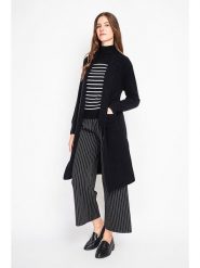 ASSUILI Kardigan w kolorze czarnym rozmiar: 40. Czarne swetry Assuili, bez wzorów, ze splotem, klasyczne, bez ramiączek. Za 173.99 zł.