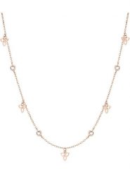 Tamaris Naszyjnik z elementami ozdobnymi - dł. 45 cm rozmiar: onesize. Naszyjniki Tamaris, z materiału, z cyrkonią, ze stali. Za 118.28 zł.