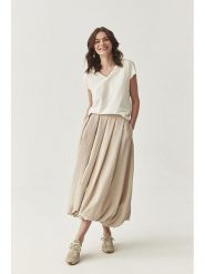 TATUUM Spódnica w kolorze kremowym rozmiar: 38. Brązowe spódnice Tatuum, bez wzorów, maxi, bombki. Za 340.18 zł.