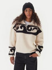 Billabong Bluza EBJPF00119 Beżowy Regular Fit. Brązowe bluzy bez kaptura Billabong, l, bez wzorów, z polaru, bez kaptura. Za 369.99 zł.