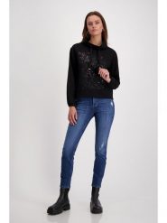 Monari Bluza w kolorze czarnym rozmiar: 42. Czarne bluzy Monari, bez wzorów, bez ramiączek, bez kaptura. Za 175.26 zł.