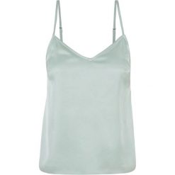 Top Damski / Damski Z Satyny Wiskozowej. Zielone topy Urban Classics, xl, bez wzorów, z satyny, casualowe, bez kołnierzyka, bez ramiączek. Za 139.99 zł.