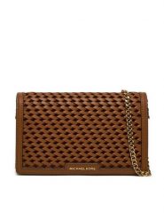 MICHAEL Michael Kors Torebka 32T4GJ6C8L Brązowy. Brązowe kopertówki MICHAEL Michael Kors, bez wzorów, ze skóry, wizytowe, bez dodatków. Za 759.99 zł.