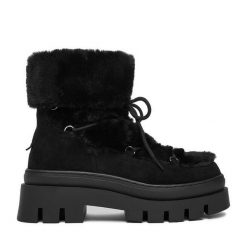 Śniegowce DeeZee. Czarne śniegowce DeeZee, bez wzorów, bez zapięcia. Za 229.99 zł.