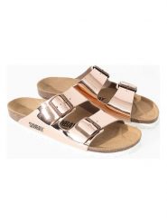 Sunbay Klapki "Trefle" w kolorze różowozłotym rozmiar: 38. Różowe klapki Sunbay, bez wzorów, klasyczne, z otwartym noskiem, bez obcasa, bez zapięcia. Za 108.99 zł.