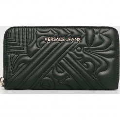 Versace Jeans - Portfel. Szare portfele Versace Jeans, z jeansu. Za 369.90 zł.