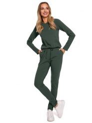 Made of emotion Kombinezon w kolorze ciemnozielonym rozmiar: XXL. Zielone kombinezony Made Of Emotion, xxl, bez wzorów, bez kołnierzyka, bez ramiączek. Za 287.45 zł.
