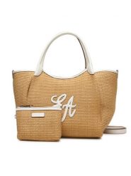 Emporio Armani Torebka EW001009 AF25819 M1335 Brązowy. Brązowe torebki klasyczne Emporio Armani, bez wzorów, ze skóry, bez dodatków. Za 1,619.00 zł.