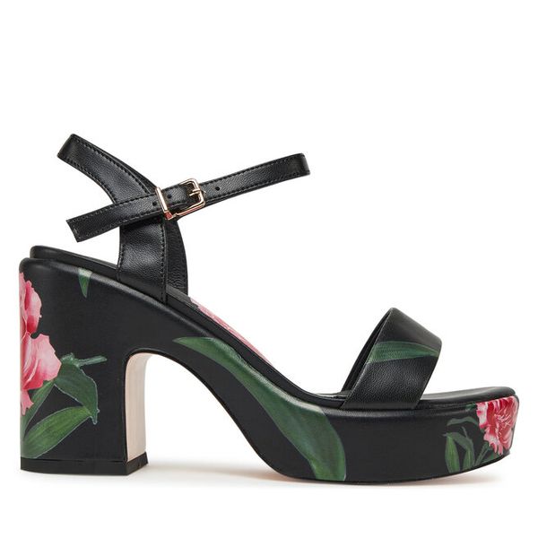 Sandały GOE. Czarne sandały GOE, bez wzorów, bez obcasa, na słupku, bez zapięcia. Za 339.99 zł.