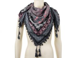Duża Ludowa Chusta Z Frędzlami Modna Folk Wzory Apaszka Da-33E. Chusty na jesień, bez wzorów. Za 38.99 zł.