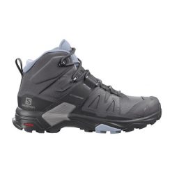 Damskie buty turystyczne Salomon X Ultra 4 Mid Gtx. Czarne buty trekkingowe Salomon, bez wzorów, bez zapięcia, trekkingowe. W wyprzedaży za 513.90 zł.