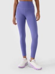 4F Legginsy funkcyjne w kolorze fioletowym rozmiar: XL. Różowe legginsy 4f, bez wzorów, z materiału, sportowe, długie. Za 88.02 zł.