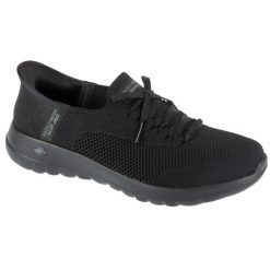 Buty sportowe Sneakersy damskie, Slip-Ins: Go Walk Joy - Abby. Czarne buty sportowe lifestyle Skechers, bez wzorów, sportowe, bez zapięcia, skechers sport. Za 299.99 zł.