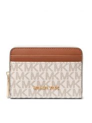 MICHAEL Michael Kors Portfel 32T4GJ6Z5B Beżowy. Brązowe portfele MICHAEL Michael Kors, bez wzorów, ze skóry. Za 360.99 zł.