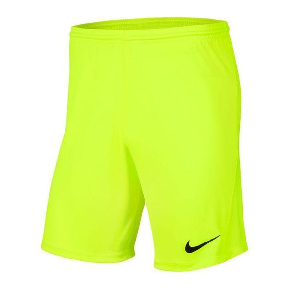 Spodenki Z Dzianiny Dla Dzieci Park III. Zielone szorty Nike, bez wzorów, z dzianiny, sportowe. Za 97.99 zł.