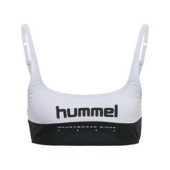 Damski top do kostiumu kąpielowego Hummel Cindi. Białe bikini Hummel, bez wzorów, eleganckie. Za 119.50 zł.