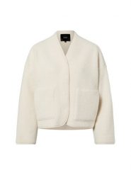 Someday Damska kurtka z pluszowym futerkiem - detal Uteddy Kobiety Sztuczne włókno biały jednolity, 40. Białe kurtki someday., bez wzorów, z materiału, bez kaptura. Za 449.95 zł.