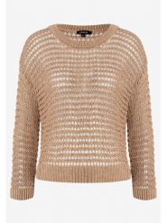 More & More Sweter w kolorze karmelowym rozmiar: 44. Brązowe swetry More & More, bez wzorów, bez ramiączek. Za 130.99 zł.