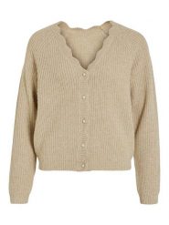 Vila Kardigan w kolorze beżowym rozmiar: S. Brązowe swetry Vila, s, bez wzorów, ze splotem, bez ramiączek. Za 144.24 zł.