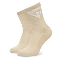 Skarpety wysokie damskie Guess. Brązowe skarpetki Guess, z aplikacjami. Za 59.99 zł.