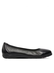 Caprice Baleriny 9-22150-42 Czarny. Czarne baleriny Caprice, bez wzorów, ze skóry, bez obcasa, bez zapięcia. Za 192.99 zł.