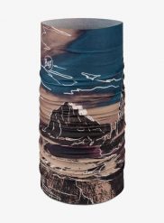 Chusta wielofunkcyjna Buff Coolnet UV Insect Shield - teroy multi. Brązowe chusty Buff, na lato, bez wzorów, z elastanu. Za 109.99 zł.