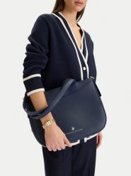 Beverly Hills Polo Club Torebka CWB-BHPC-C-005-07 Granatowy. Niebieskie torebki klasyczne Beverly Hills Polo Club, bez wzorów, z materiału, bez dodatków. Za 219.99 zł.