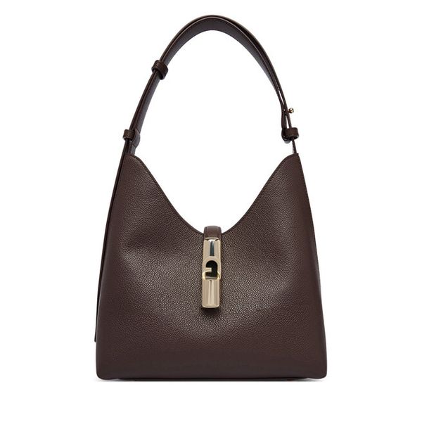 Torebka Furla. Brązowe torebki klasyczne Furla, bez wzorów, klasyczne, bez dodatków. Za 1,259.00 zł.