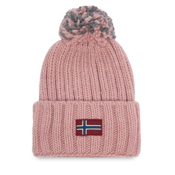 Czapka Napapijri. Czerwone czapki zimowe Napapijri, bez wzorów. Za 219.99 zł.