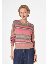 Rodier Sweter w kolorze jasnoróżowo-beżowym rozmiar: XL. Brązowe swetry Rodier, xl, bez wzorów, klasyczne, bez ramiączek. Za 169.67 zł.