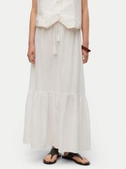 Vero Moda Spódnica maxi Pretty 10311167 Biały Regular Fit. Białe spódnice Vero Moda, m, bez wzorów, z bawełny, maxi. Za 139.99 zł.