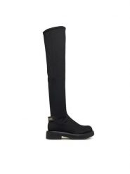 LOVE MOSCHINO Muszkieterki JA26114G1PIM400A Czarny. Czarne kozaki Love Moschino, bez wzorów, z materiału, bez obcasa, na płaskiej podeszwie, bez zapięcia. Za 1,099.00 zł.