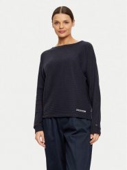 Tommy Hilfiger Bluza UW0UW05583 Granatowy Regular Fit. Niebieskie bluzy Tommy Hilfiger, s, bez wzorów, z wiskozy, bez kaptura. Za 169.99 zł.