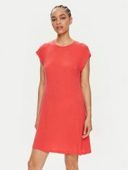 Vero Moda Sukienka codzienna Ava 10304703 Czerwony Loose Fit. Czerwone sukienki Vero Moda, na co dzień, s, bez wzorów, z lyocellu, bez kołnierzyka, bez ramiączek, proste. Za 69.99 zł.