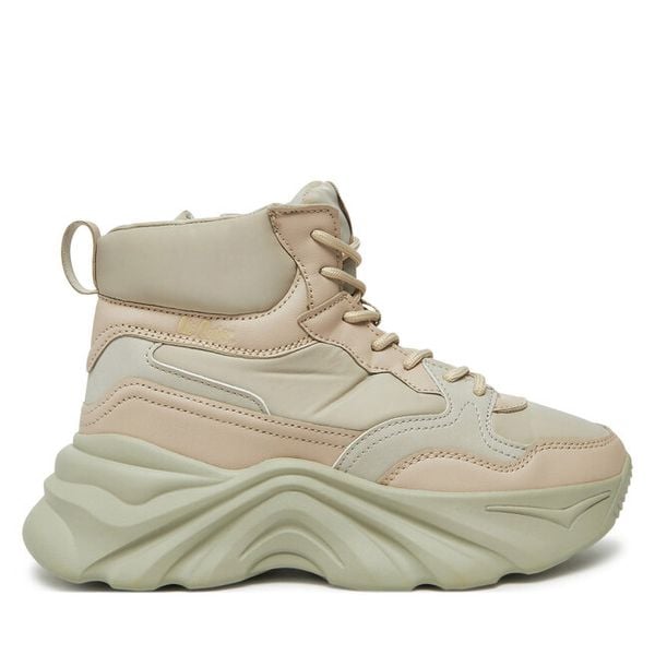 Trzewiki Lee Cooper. Brązowe botki Lee Cooper, bez wzorów, bez obcasa, na koturnie, bez zapięcia. Za 149.99 zł.