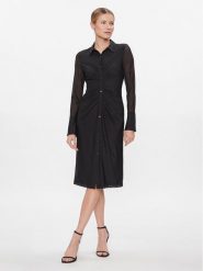 DKNY Sukienka codzienna DD3KP370 Czarny Slim Fit. Czarne sukienki DKNY, na co dzień, bez wzorów, z syntetyku, bez kołnierzyka, bez ramiączek, proste. Za 739.99 zł.