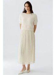 Oui Spódnica plisowana w kolorze kremowym rozmiar: 38. Brązowe spódnice Oui, bez wzorów, maxi. Za 295.99 zł.