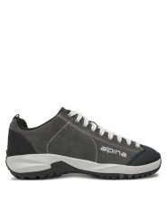 Alpina Trekkingi Diamond 636H-4 Szary. Szare buty trekkingowe Alpina, ze skóry, bez zapięcia. Za 259.99 zł.