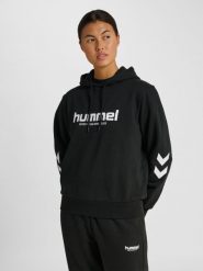 Bluza damska z kapturem Hummel Legacy 2.0. Czarne bluzy Hummel, s, bez wzorów, z bawełny, klasyczne, bez ramiączek, z kapturem. Za 249.00 zł.