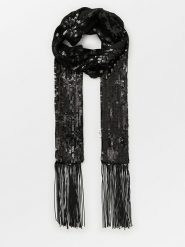 Becksöndergaard Szal "Beryl" w kolorze czarnym - 170 x 8 cm rozmiar: onesize. Czarne szaliki i kominy Becksöndergaard, bez wzorów. Za 78.28 zł.