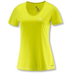 Koszulka trekkingowa damska Salomon Mazy SS Tee W. Żółte t-shirty sportowe Salomon, xl, bez wzorów, z poliesteru, bez ramiączek. W wyprzedaży za 86.00 zł.