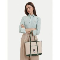 Torebka Polo Ralph Lauren. Brązowe torebki klasyczne Polo Ralph Lauren, bez wzorów, klasyczne, bez dodatków. Za 1,199.00 zł.