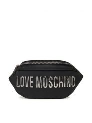 LOVE MOSCHINO Saszetka nerka JC4195PP1NKD000B Czarny. Czarne nerki i saszetki Love Moschino, bez wzorów, ze skóry, bez dodatków. Za 689.99 zł.