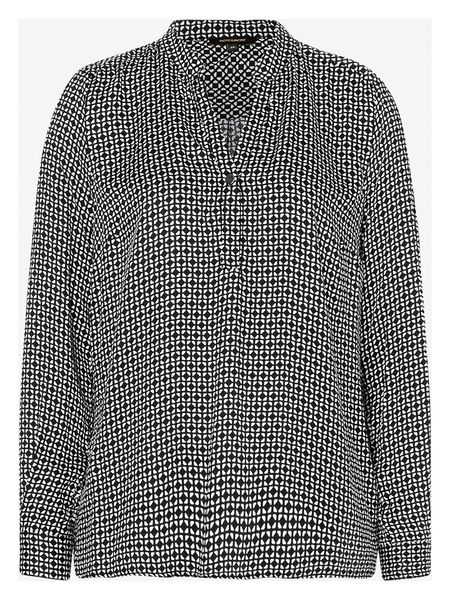 More & More Bluzka w kolorze czarno-kremowym rozmiar: 34. Białe bluzki More & More, s, bez wzorów, z wiskozy, klasyczne, bez kołnierzyka, bez ramiączek. Za 61.31 zł.