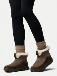 Columbia Śniegowce Snowtrot Ease™ 2165891 Brązowy. Brązowe śniegowce Columbia, bez wzorów, ze skóry, bez zapięcia. Za 479.99 zł.