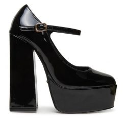 Czółenka DeeZee. Czarne czółenka DeeZee, bez wzorów, bez obcasa, bez zapięcia. Za 159.99 zł.