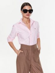 Polo Ralph Lauren Koszula 211891377002 Różowy Regular Fit. Czerwone koszule Polo Ralph Lauren, bez wzorów, z bawełny, bez kołnierzyka, bez ramiączek. Za 449.99 zł.