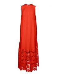 YAS Sukienka letnia Twigsy 26037703 Czerwony Relaxed Fit. Czerwone sukienki YAS, bez wzorów, z lyocellu, bez kołnierzyka, bez ramiączek. Za 369.99 zł.