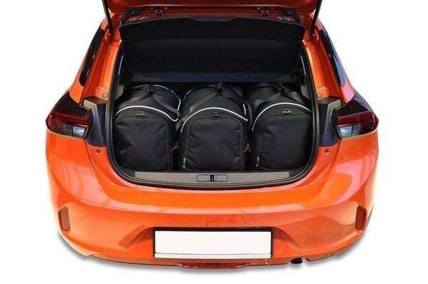 Torby Do Bagażnika Opel Corsa-E 2019+ 3Szt Kjust. Czarne torby podróżne KJUST, bez wzorów, z kauczuku. Za 780.00 zł.