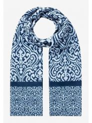 More & More Szal w kolorze biało-niebieskim - 180 x 70 cm rozmiar: onesize. Białe szaliki i kominy More & More, bez wzorów, z materiału. Za 34.99 zł.